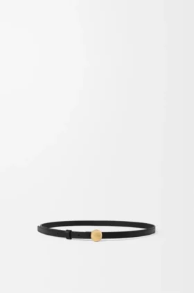 Cinto «Pebble» em pele de bezerro lisa