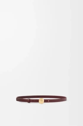 Cinto «Pebble» em pele de bezerro lisa