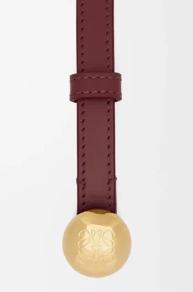 Cinto «Pebble» em pele de bezerro lisa
