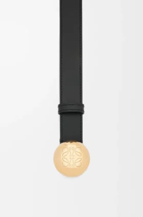 Cinto «Pebble» em pele de bezerro lisa