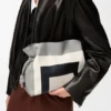 Clutch Flamenco Média em pele de bezerro napa Clutch Flamenco Média em pele de bezerro napa
