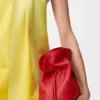 Clutch «Flamenco» Média em pele de bezerro napa Clutch «Flamenco» Média em pele de bezerro napa