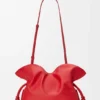 Clutch «Flamenco» Média em pele de bezerro napa Clutch «Flamenco» Média em pele de bezerro napa