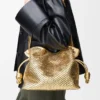 Clutch Flamenco Média em pele de borrego laminada Clutch Flamenco Média em pele de borrego laminada