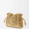 Clutch Flamenco Média em pele de borrego laminada Clutch Flamenco Média em pele de borrego laminada