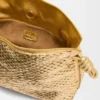Clutch Flamenco Média em pele de borrego laminada Clutch Flamenco Média em pele de borrego laminada