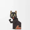 Clutch «Futurist Cat» em pele de bezerro clássica Clutch «Futurist Cat» em pele de bezerro clássica