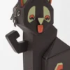 Clutch «Futurist Cat» em pele de bezerro clássica Clutch «Futurist Cat» em pele de bezerro clássica