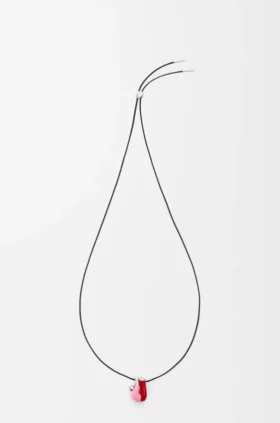 Colar Acrobat pendente em prata de lei e esmalte