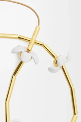 Colar Flor em prata de lei e esmalte