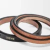 Conjunto de duas pulseiras em pele de bezerro clássica Conjunto de duas pulseiras em pele de bezerro clássica