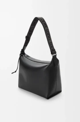 Cubi Crossbody em pele de bezerro lisa e flexível e jacquard