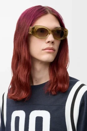 Óculos de sol Anagram Maxi ovais com bordas biseladas