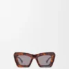 Óculos de sol Cateye com bordas biseladas Óculos de sol Cateye com bordas biseladas