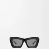 Óculos de sol Cateye com bordas biseladas Óculos de sol Cateye com bordas biseladas