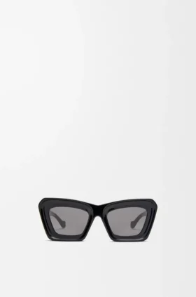 Óculos de sol Cateye com bordas biseladas