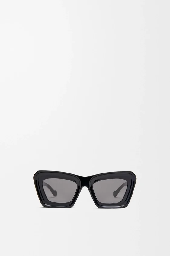 Óculos de sol Cateye com bordas biseladas Óculos de sol Cateye com bordas biseladas