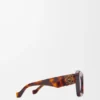 Óculos de sol Cateye com bordas biseladas Óculos de sol Cateye com bordas biseladas