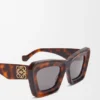 Óculos de sol Cateye com bordas biseladas Óculos de sol Cateye com bordas biseladas