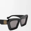 Óculos de sol Cateye com bordas biseladas Óculos de sol Cateye com bordas biseladas