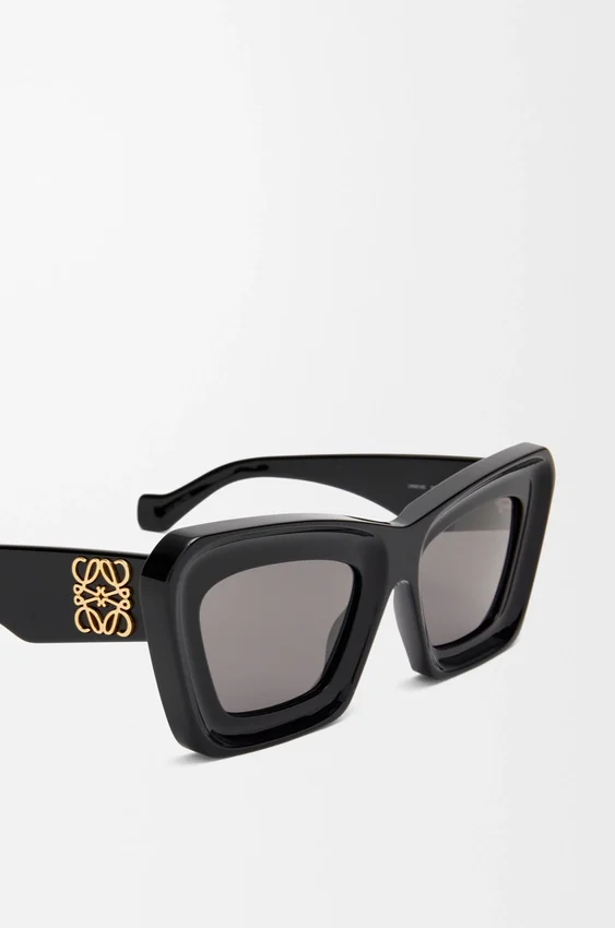 Óculos de sol Cateye com bordas biseladas Óculos de sol Cateye com bordas biseladas