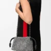 Flamenco Purse com miçangas e pele de cordeiro napa Flamenco Purse com miçangas e pele de cordeiro napa