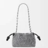 Flamenco Purse com miçangas e pele de cordeiro napa Flamenco Purse com miçangas e pele de cordeiro napa