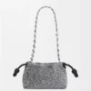 Flamenco Purse com miçangas e pele de cordeiro napa Flamenco Purse com miçangas e pele de cordeiro napa