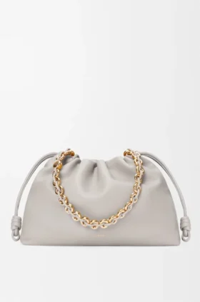 Flamenco Purse grande em pele de borrego napa suave
