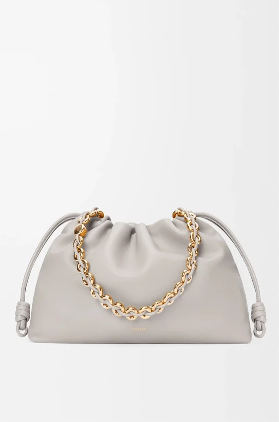 Flamenco Purse grande em pele de borrego napa suave Flamenco Purse grande em pele de borrego napa suave