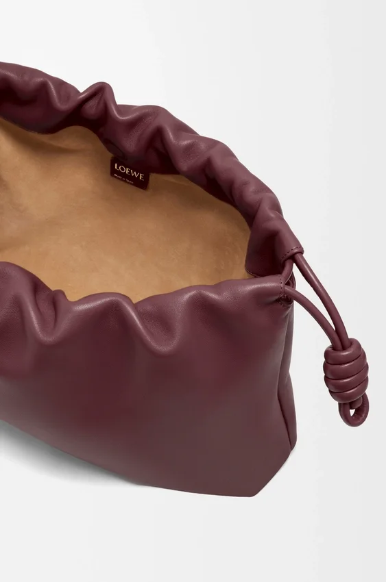 Flamenco Purse grande em pele de borrego napa suave Flamenco Purse grande em pele de borrego napa suave
