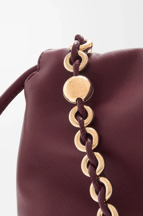Flamenco Purse grande em pele de borrego napa suave Flamenco Purse grande em pele de borrego napa suave
