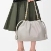 Flamenco Purse grande em pele de borrego napa suave Flamenco Purse grande em pele de borrego napa suave