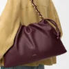 Flamenco Purse grande em pele de borrego napa suave Flamenco Purse grande em pele de borrego napa suave