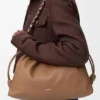 Flamenco Purse grande em pele de borrego napa suave Flamenco Purse grande em pele de borrego napa suave
