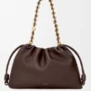 Flamenco Purse grande em pele de borrego napa suave Flamenco Purse grande em pele de borrego napa suave
