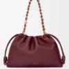 Flamenco Purse grande em pele de borrego napa suave Flamenco Purse grande em pele de borrego napa suave