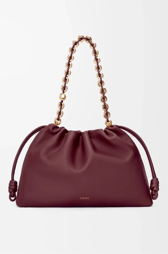 Flamenco Purse grande em pele de borrego napa suave Flamenco Purse grande em pele de borrego napa suave