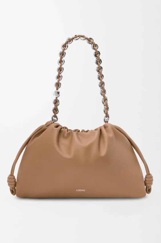 Flamenco Purse grande em pele de borrego napa suave Flamenco Purse grande em pele de borrego napa suave