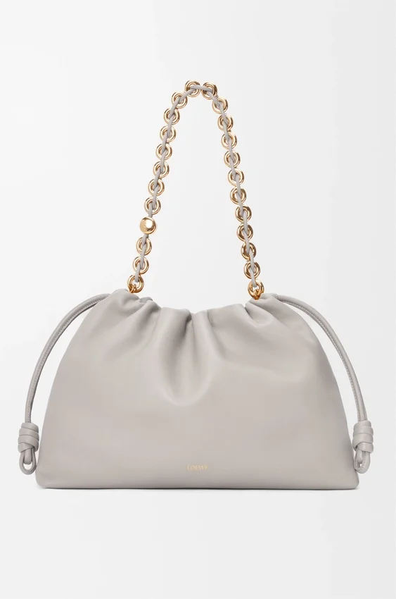 Flamenco Purse grande em pele de borrego napa suave Flamenco Purse grande em pele de borrego napa suave