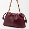 Flamenco Purse grande em pele de borrego napa suave Flamenco Purse grande em pele de borrego napa suave