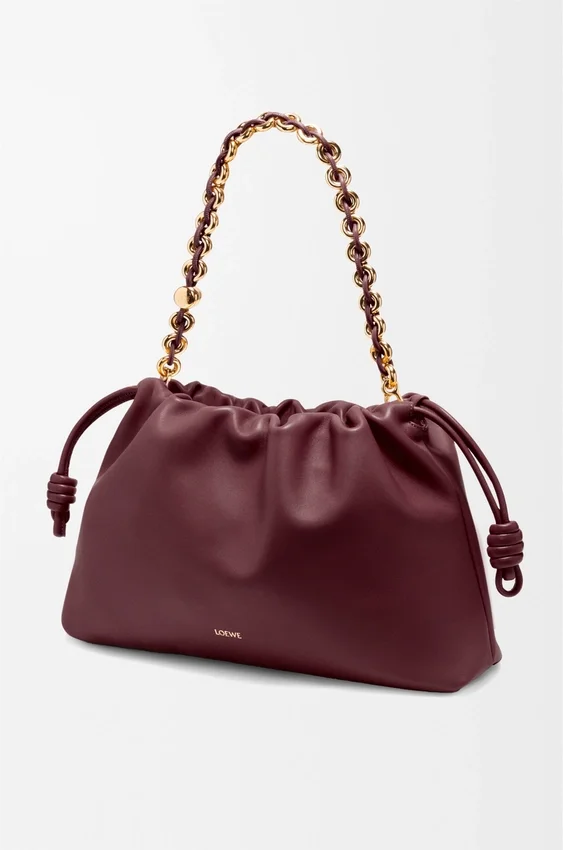 Flamenco Purse grande em pele de borrego napa suave Flamenco Purse grande em pele de borrego napa suave
