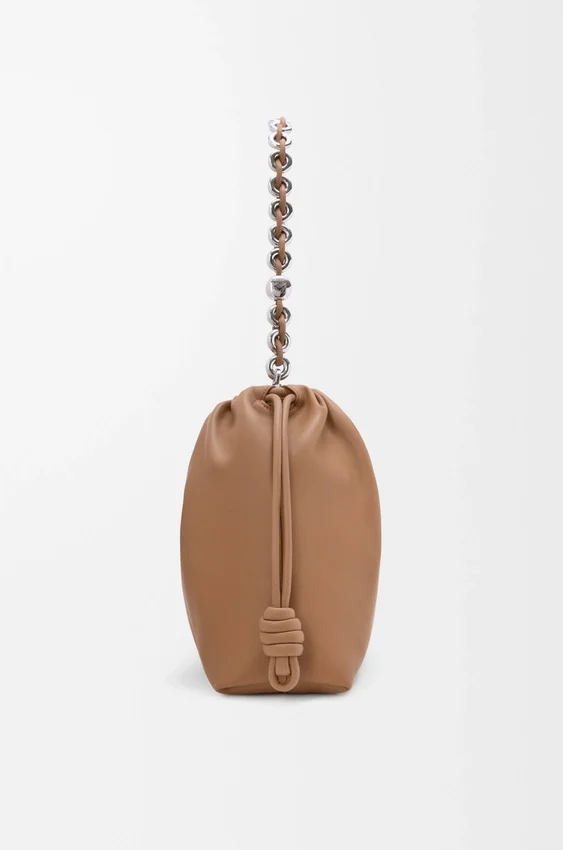 Flamenco Purse grande em pele de borrego napa suave Flamenco Purse grande em pele de borrego napa suave