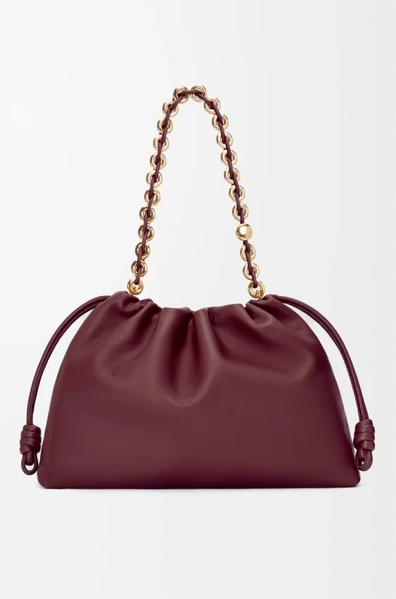Flamenco Purse grande em pele de borrego napa suave Flamenco Purse grande em pele de borrego napa suave