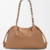 Flamenco Purse grande em pele de borrego napa suave Flamenco Purse grande em pele de borrego napa suave