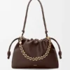 Flamenco Purse grande em pele de borrego napa suave Flamenco Purse grande em pele de borrego napa suave