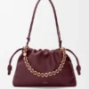 Flamenco Purse grande em pele de borrego napa suave Flamenco Purse grande em pele de borrego napa suave