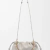 Flamenco Purse grande em pele de borrego napa suave Flamenco Purse grande em pele de borrego napa suave