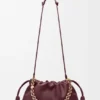 Flamenco Purse grande em pele de borrego napa suave Flamenco Purse grande em pele de borrego napa suave
