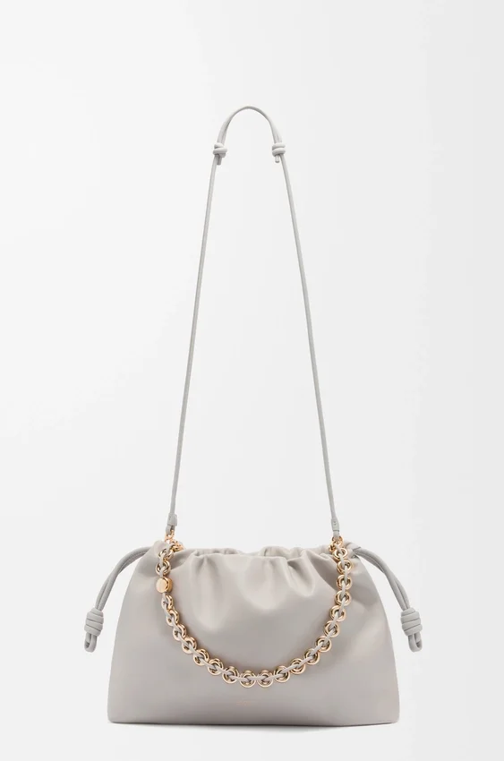 Flamenco Purse grande em pele de borrego napa suave Flamenco Purse grande em pele de borrego napa suave